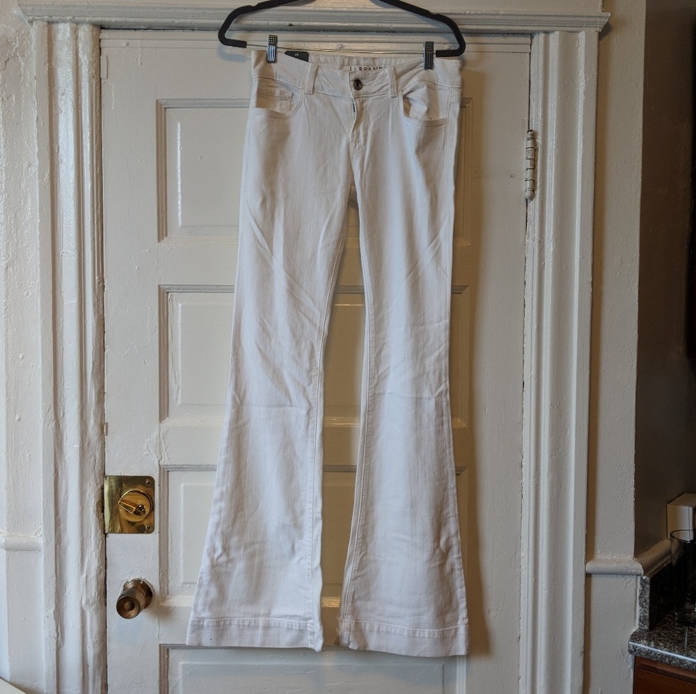 NWT J Brand white flare jeans